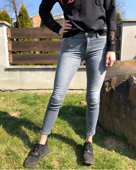 Džíny dámské Twinset SKINNY šedé
